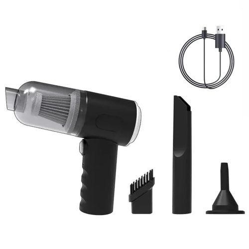 Wireless Car Vacuum Cleaner – USB Charging 1200mAh Portable Cleaner
