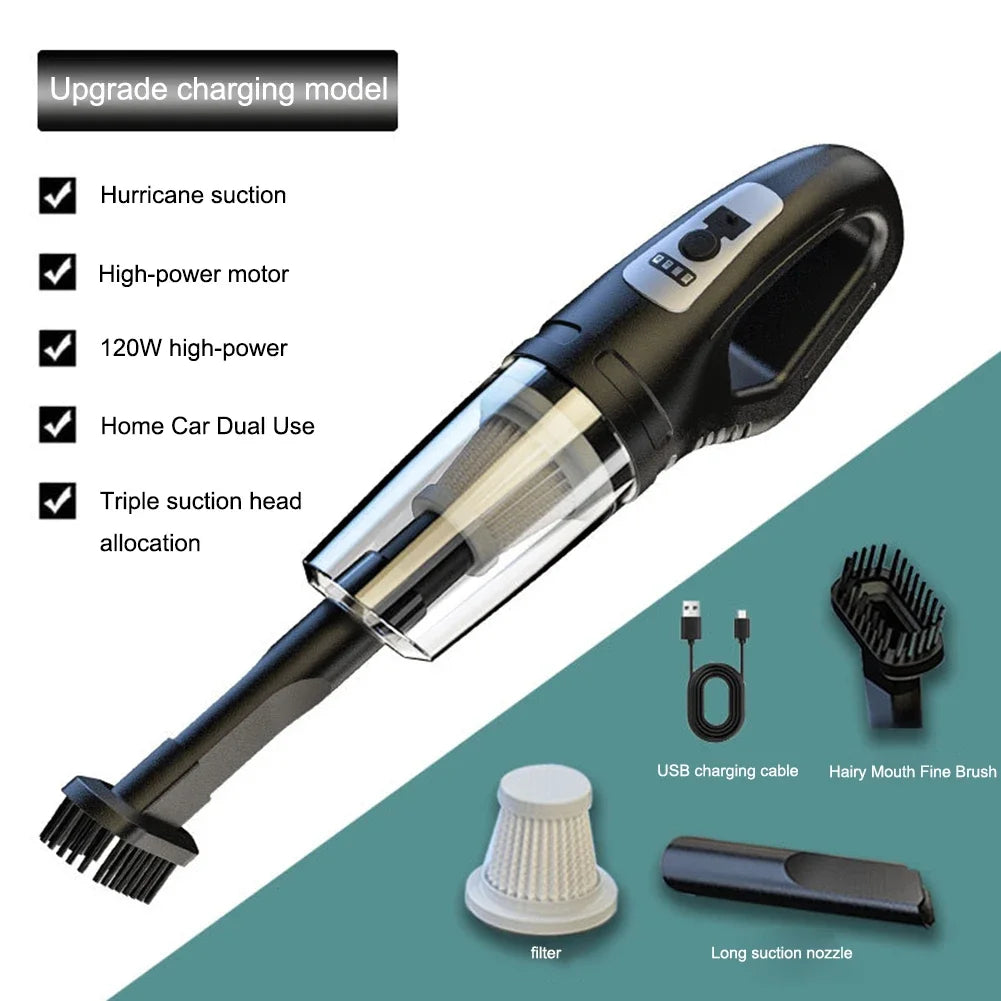 Car Mounted Vacuum Cleaner Handheld Powerful Suction