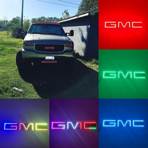 GMC Emblem RGB LED Logo Light